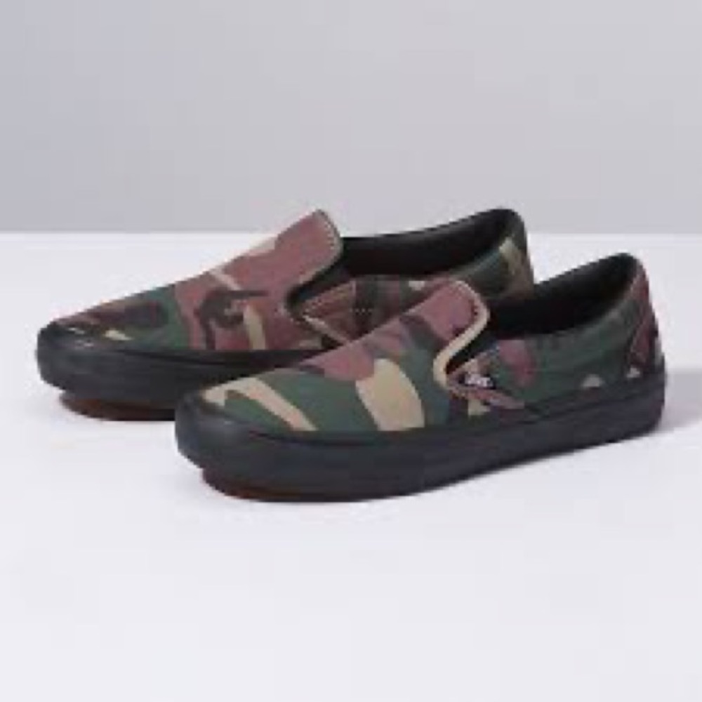 Camo slip on vans!